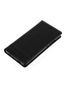 COVER A LIBRO PER HUAWEI P8 LITE SIMILPELLE - NERO