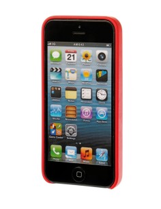 COVER PER IPHONE 5/5S/SE IN SIMILPELLE - ROSSO
