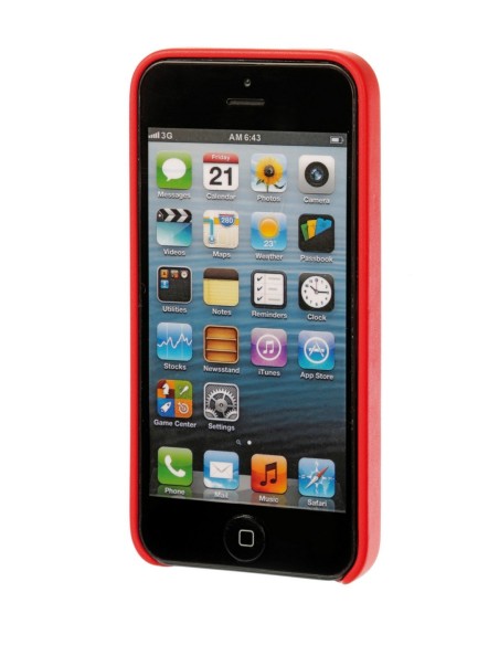 COVER PER IPHONE 5/5S/SE IN SIMILPELLE - ROSSO