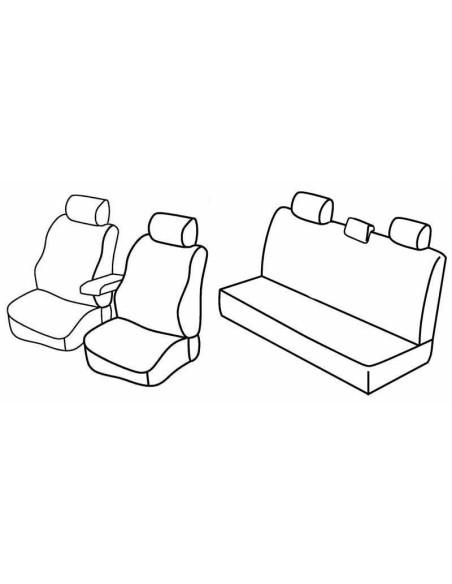 FOD.SUPERIOR NERO/BLU SU ORD. DACIA DUSTER 10 in poi