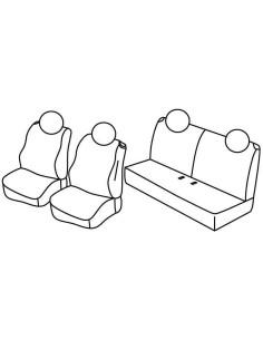 FOD.SUPERIOR NERO/BLU FIAT 500 07 in poi , FIAT 500C 09 in poi