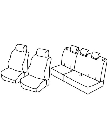 FOD.SUPERIOR NERO/BLU SU ORD. HONDA JAZZ 08 in poi 15