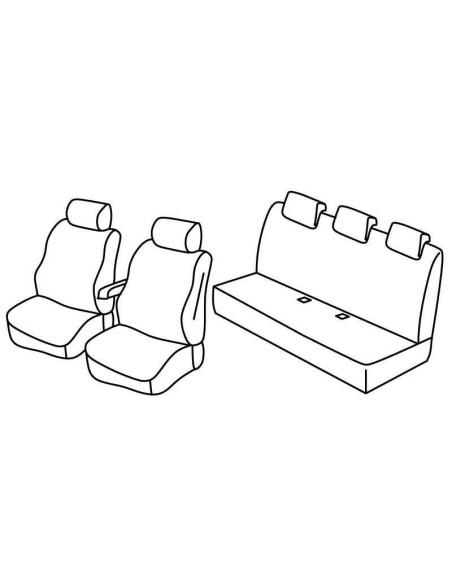 FOD.SUPERIOR NERO/BLU SU ORD. DACIA DUSTER 18 in poi