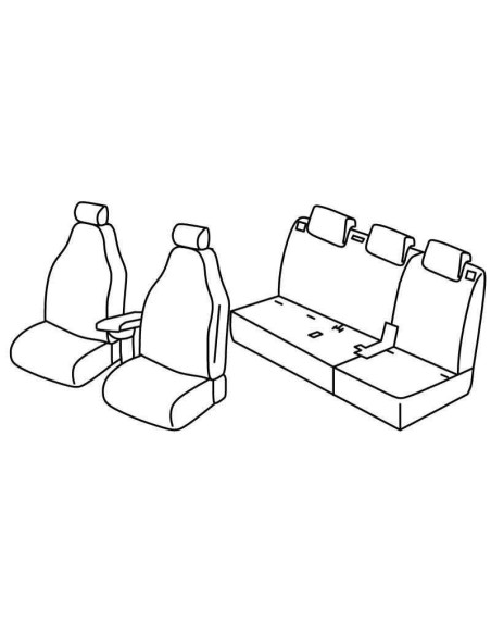 FOD.SUPERIOR GRIG/NER SU ORD. FIAT 500L 12 in poi