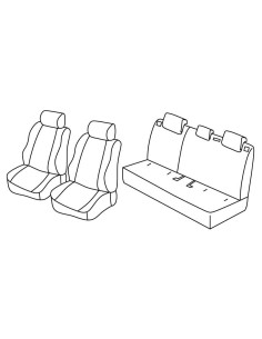 FOD.SUPERIOR NERO/BLU SU ORD. MAZDA 2 5P 15 in poi