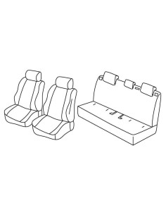 FOD.SUPERIOR NERO/BLU SU ORD. MAZDA 2 5P 15 in poi