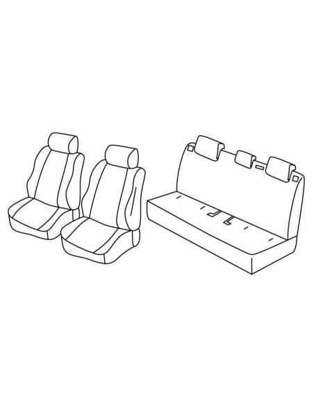 FOD.SUPERIOR NERO/BLU SU ORD. MAZDA 2 5P 15 in poi