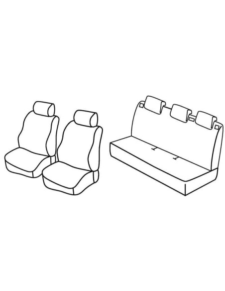 FOD.SUPERIOR NERO/BLU SU ORD. NISSAN MICRA 5P 07 in poi 1