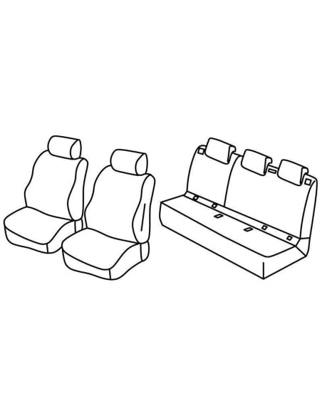 FOD.SUPERIOR NERO/BLU SU ORD. OPEL CORSA 5P 14 in poi