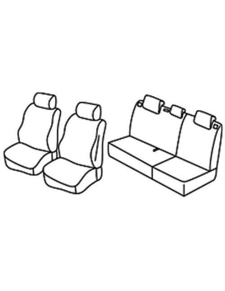 FOD.SUPERIOR GRIG/NERO SU ORD OPEL KARL 14 in poi