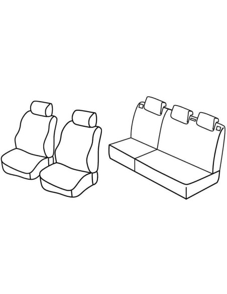 FOD.SUPERIOR GRIG/NER SU ORD. PEUGEOT 206/206+ 98 in poi