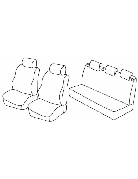 FOD.SUPERIOR BEIGE SU ORD. SEAT IBIZA 5P 08 in poi