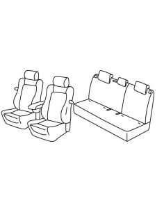 FOD.SUPERIOR NERO/BLU SU ORD. AUDI A3 3P 03 in poi 12