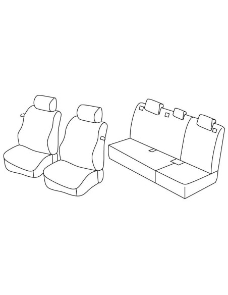 FOD.SUPERIOR NERO/BLU SU ORD. HYUNDAI I30 3P 13 in poi