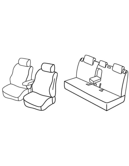 FOD.SUPERIOR NERO/BLU SU ORD. NISSAN NOTE 13 in poi