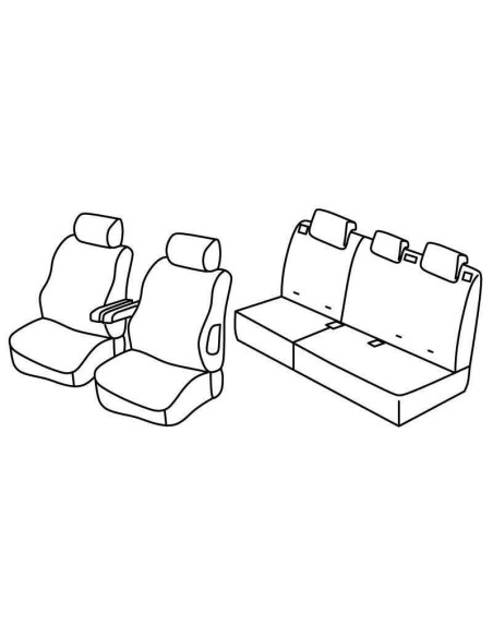 FOD.SUPERIOR NERO/BLU SU ORD. PEUGEOT 307 5P 01 in poi 07