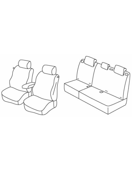 FOD.SUPERIOR NERO/BLU SU ORD. PEUGEOT 307 3P 06 in poi 07
