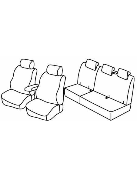 FOD.SUPERIOR NERO/BLU SU ORD. RENAULT KANGOO 08 in poi