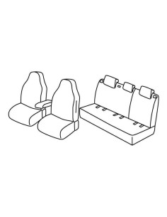 FOD.SUPERIOR BEIGE SU ORD. SKODA FABIA 5P 15 in poi