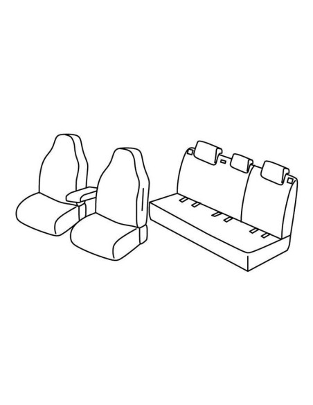 FOD.SUPERIOR BEIGE SU ORD. SKODA FABIA 5P 15 in poi