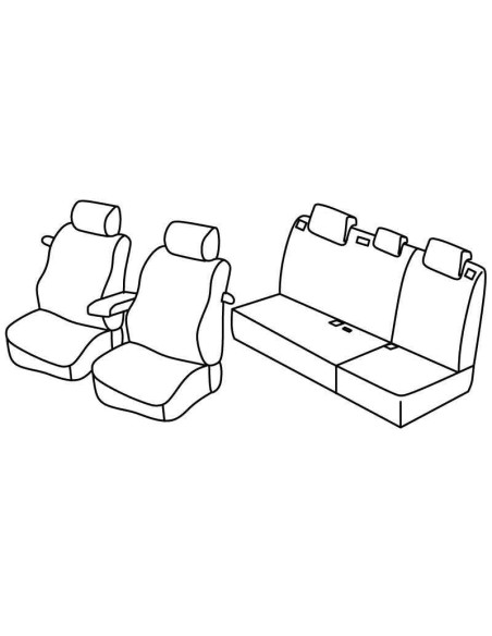 FOD.SUPERIOR NERO/BLU SU ORD. TOYOTA AURIS 3P 07 in poi 1