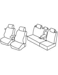 FOD.SUPERIOR NERO/BLU SU ORD. TOYOTA AURIS 3P 07 in poi 1