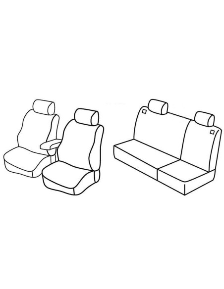 FOD.SUPERIOR NERO/BLU SU ORD. VW GOLF IV 5P 97 in poi 03