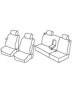 FOD.SUPERIOR NERO/BLU SU ORD. VW POLO 3P 01 in poi 09