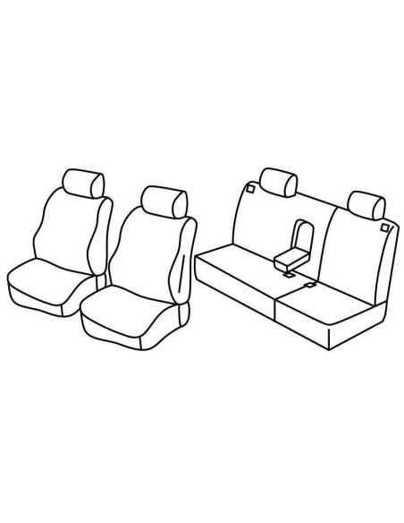 FOD.SUPERIOR NERO/BLU SU ORD. VW POLO 5P 01 in poi 09