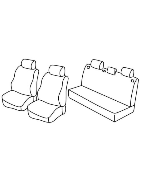 FOD.SUPERIOR NERO/BLU SU ORD. VW POLO 5P 01 in poi 09