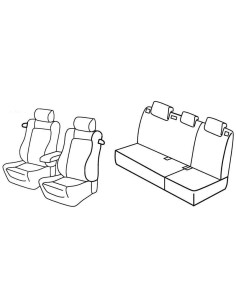 FOD.SUPERIOR NERO/BLU SU ORD. VW POLO 3P 14 in poi