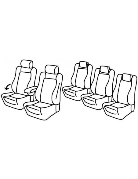 FOD.SUPERIOR BEIGE SU ORD. VW SHARAN 10 in poi