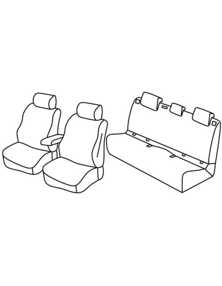 FOD.SUPERIOR NERO/BLU SU ORD. VOLKSWAGEN POLO 17 in poi