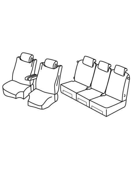 FOD.SUPERIOR NERO/BLU SU ORD. CITROEN C4 GRAND PIC