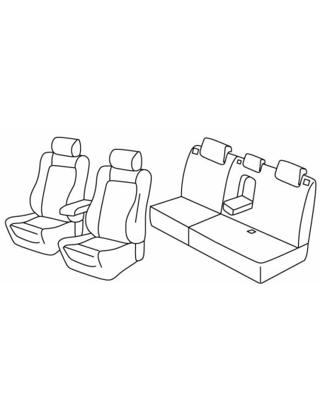 FOD.SUPERIOR BEIGE SU ORD. FORD KUGA 13 in poi  ALL.TITAN