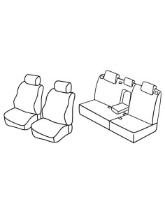 FOD.SUPERIOR NERO/BLU SU ORD. HONDA CIVIC 5P 06 in poi 12