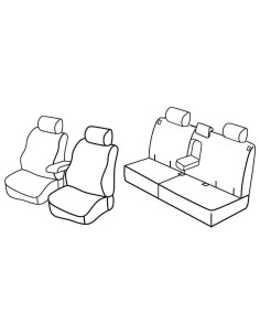 FOD.SUPERIOR NERO/BLU SU ORD. HONDA CR-V 12 in poi