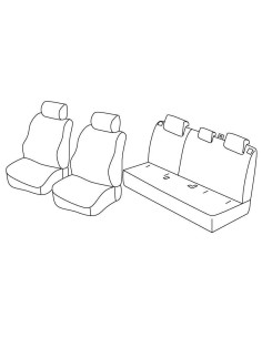 FOD.SUPERIOR NERO/BLU SU ORD. MAZDA CX-3 15 in poi