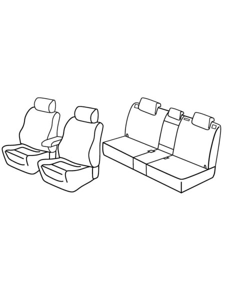 FOD.SUPERIOR NERO/BLU SU ORD. MAZDA CX-5 12 in poi