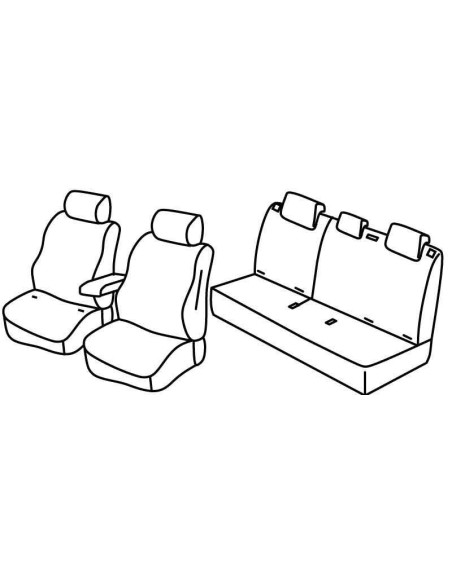 FOD.SUPERIOR NERO/BLU SU ORD. NISSAN LEAF 16 in poi