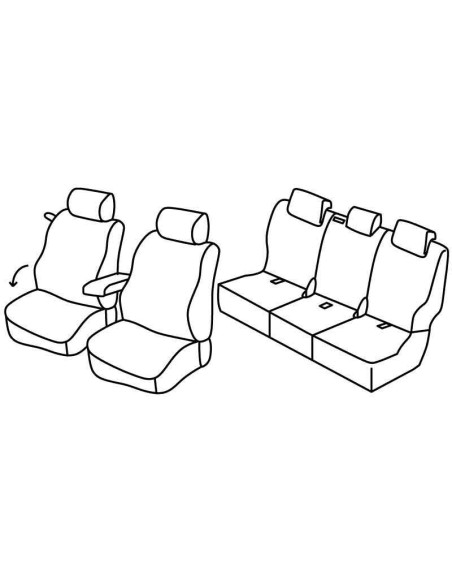 FOD.SUPERIOR BEIGE SU ORD. NISSAN PATHFINDER 05 in poi 10