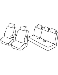 FOD.SUPERIOR GRIG/NER SU ORD. OPEL CROSSLAND X 17 in poi