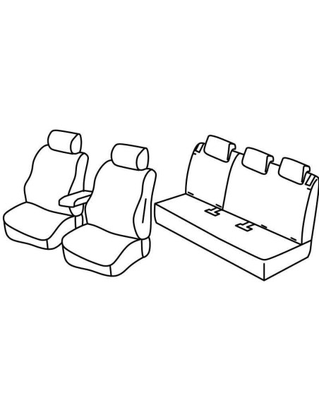 FOD.SUPERIOR NER/GRIG SU ORD. OPEL CROSSLAND X 17 in poi