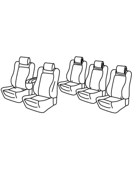 FOD.SUPERIOR BEIGE SU ORD. PEUGEOT 5008 17 in poi