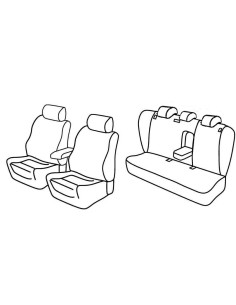 FOD.SUPERIOR NERO/BLU SU ORD. SKODA SUPERB 4P 08 in poi 1