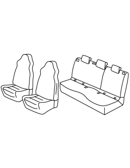 FOD.SUPERIOR NERO/BLU SU ORD. SKODA KAROQ 17 in poi