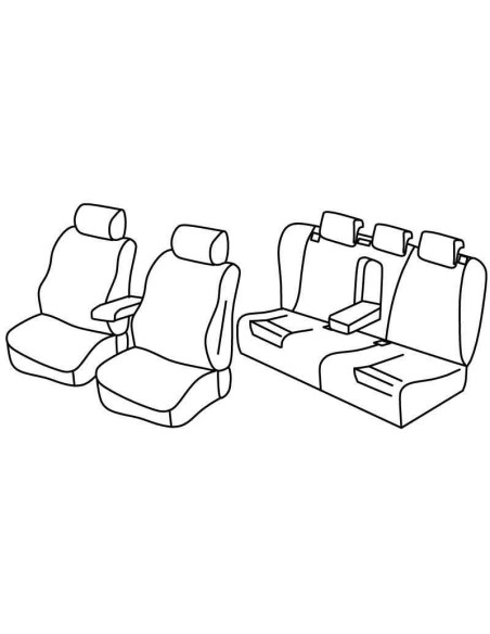 FOD.SUPERIOR BEIGE SU ORD. SKODA SUPERB 4P 08 in poi 15