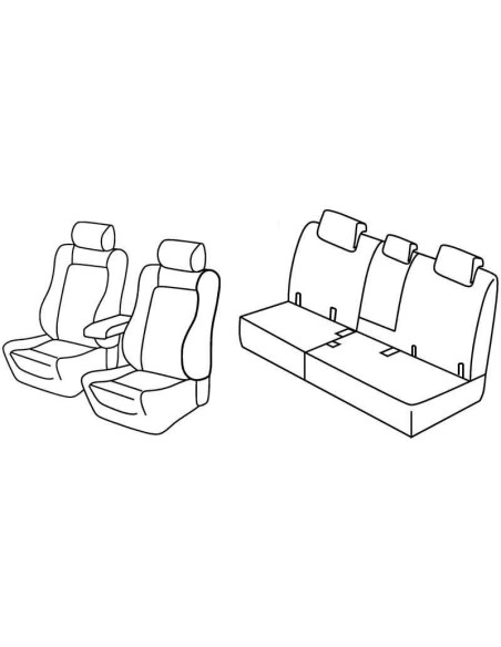 FOD.SUPERIOR NERO/BLU SU ORD. TOYOTA RAV4 13 in poi