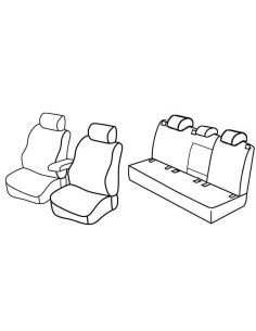 FOD.SUPERIOR NERO/BLU SU ORD. VW GOLF VI 5P 08 in poi 12