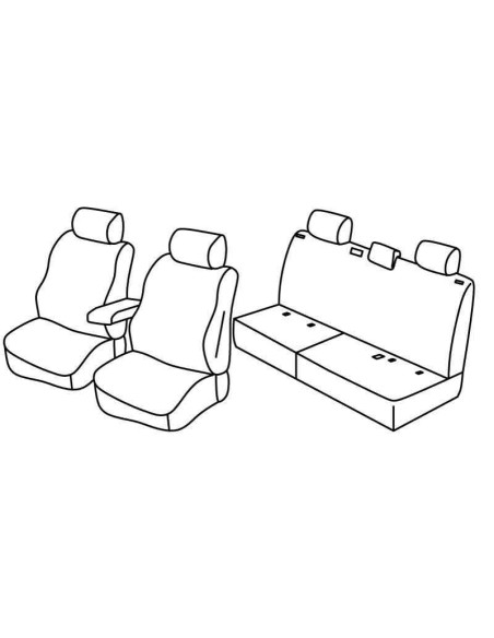 FOD.SUPERIOR NERO/BLU SU ORD. VW AMAROK 4P 11 in poi